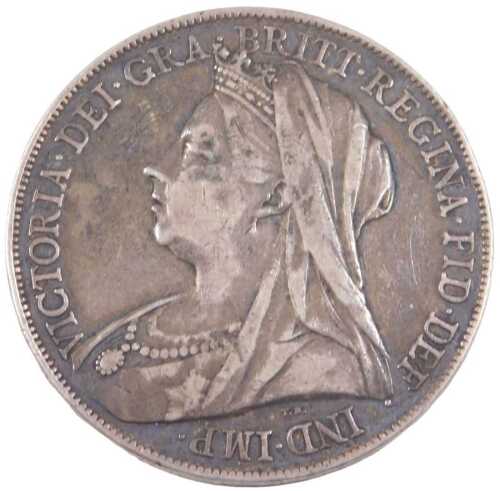 A Queen Victoria silver crown 1900.