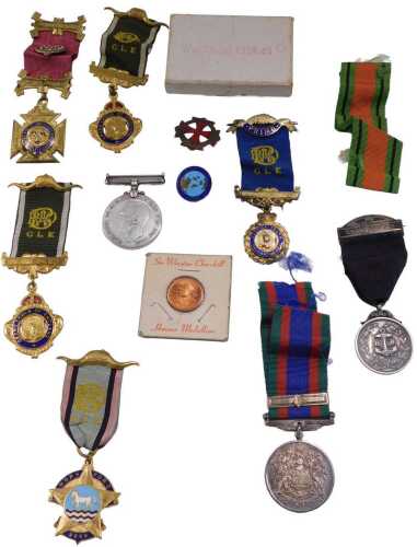 Various medals and related items, Canada 1945 Service medal, silver BB medal fronted by anchor...