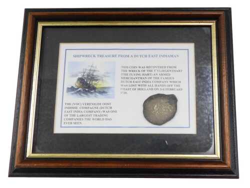 Coins. A coin reputedly recovered from the wreck of the T V Liegenthart (The Flying Heart),...