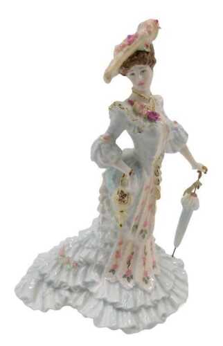 A Coalport limited edition Compton and Woodhouse figure Alexandra, number 549/1998, 26cm high.