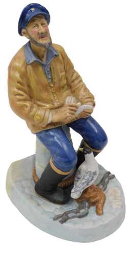 A Royal Doulton matte figure The Seafarer, HN2455, 20cm high.