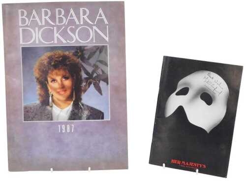 A Phantom of The Opera programme, Her Majesty's Astoll Moss Theatre, signed Michael Crawford,...