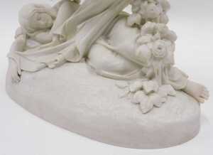 A Victorian Copeland Parian figure of The Sleep of Sorrow and Dream of Joy, after Raphael Monti,... - 2
