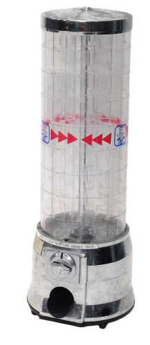 A Tubz style mechanical vending machine, no keys, 83cm high.