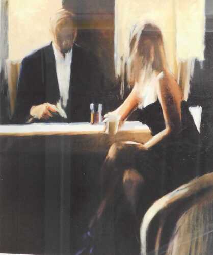 After David Farrant. Blouse Tie, signed and titled in pencil to margin, 62cm x 55cm, framed and glazed.