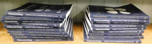 Various volumes of The Palaeontology magazine, published by The Palaeontological Association,...