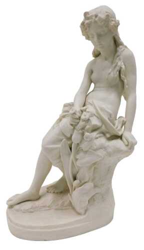 A Victorian Copeland Parian figure, Studies from Life, after Owen Hale, 50cm high.