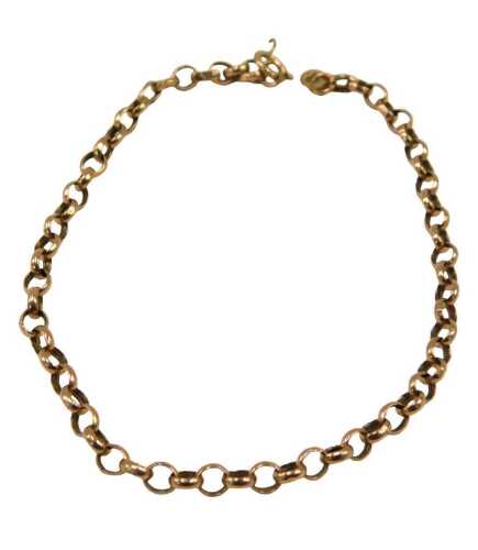 A 9ct gold curb link bracelet, 20cm long, 1.5g. (AF)