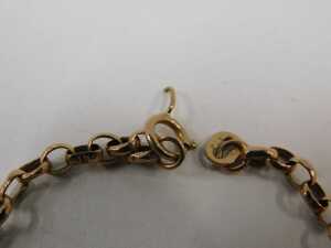 A 9ct gold curb link bracelet, 20cm long, 1.5g. (AF) - 2