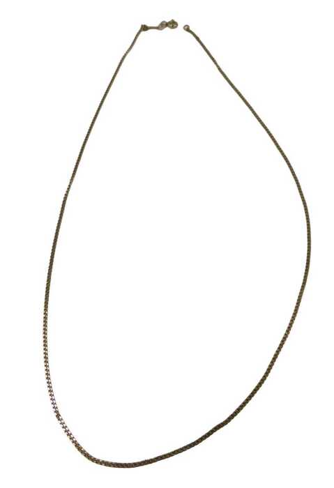 A 9ct gold fine link neck chain, 44cm long, 1.9g.