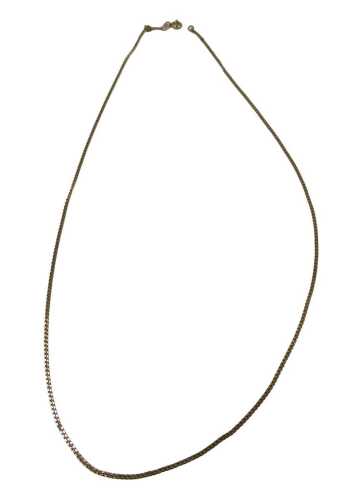 A 9ct gold fine link neck chain, 44cm long, 1.9g.