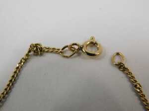 A 9ct gold fine link neck chain, 44cm long, 1.9g. - 2