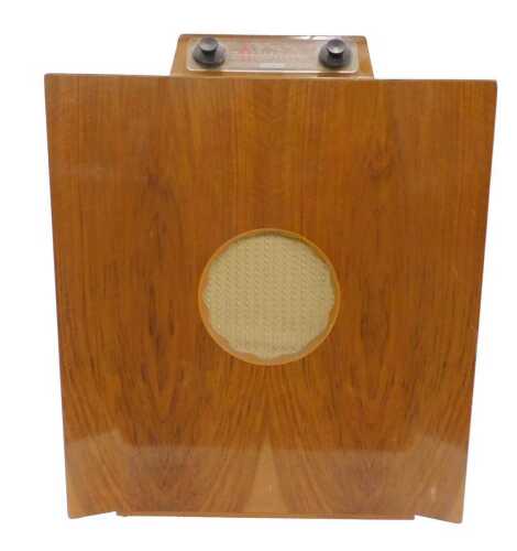A mid-20th C walnut cased Murphy 146 freestanding radio, with front speaker, 85cm high. WARNING!...