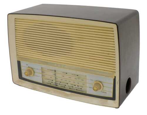 A mid-20thC Ekco model U332 radio, part Bakelite cased, 23cm high. WARNING! This lot contains...