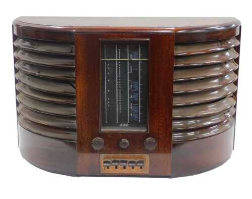 A mid 20thC GEC vintage D end radio, circa 1940s, number LF7668. WARNING! This lot contains...