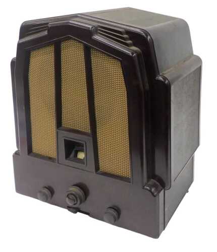 A mid 20thC Bakelite cased Ekco M23 radio, circa 1930s, 43cm high. WARNING! This lot contains...
