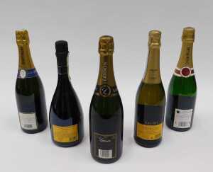 Five bottles of alcohol, to include Lanson Black Label Brut Champagne, 75cl, Vallois, Etienne... - 2