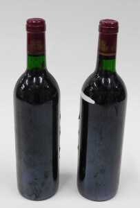 Two bottles of Chateau Moulinet Pomerol 1983 red wine. - 2