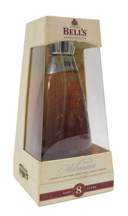 A Bell's Millennium 2000 eight year old bottle of Scotch whisky, 70cl, in outer packaging.