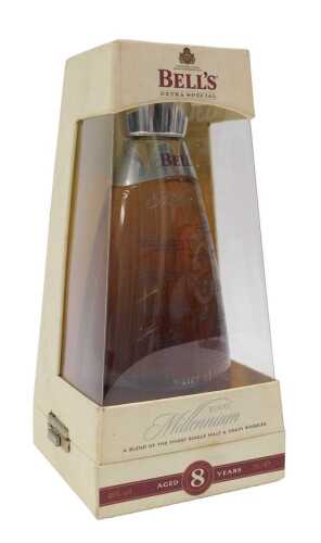 A Bell's Millennium 2000 eight year old bottle of Scotch whisky, 70cl, in outer packaging.