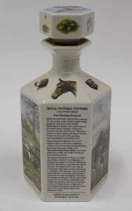 A Gordon Highlander whisky Victoria pottery decanter, 24cm high. (lacking contents) - 2
