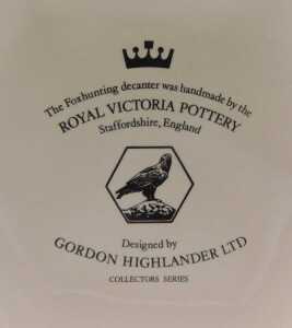 A Gordon Highlander whisky Victoria pottery decanter, 24cm high. (lacking contents) - 3