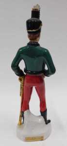 An Italian pottery Irish Mist Legendary liquor advertising soldier, polychrome decorated with... - 2