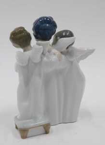 A Lladro figure group of angels, number 4542, 18cm high. (boxed) - 2