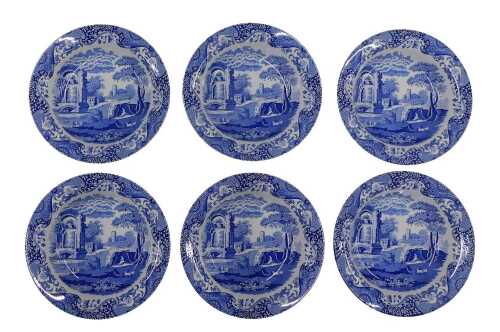Six Copeland Spode Italian bowls, 30cm diameter. (6)