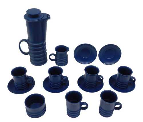 A 1970s Carltonware Wellington coffee service, comprising coffee pot, 34cm high, milk jug, sugar...