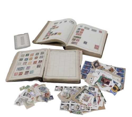 Various stamps, a pre-WWII Strand album containing world used, Abassinya, GB to include George V,...