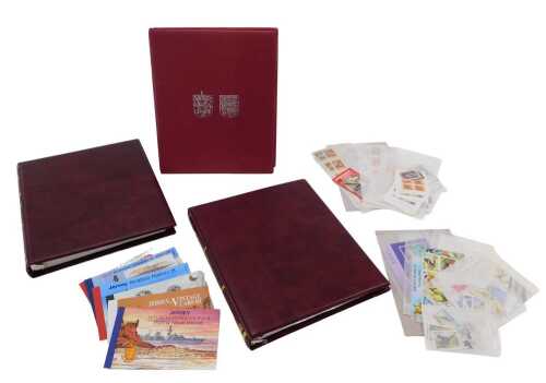 Various stamps, Channel Islands, definitives, 1987 Racing Schooner, International Youth Year...