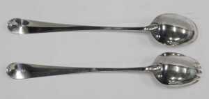 A George III Scottish silver serving set, by Matthew Craw, Old English pattern, Edinburgh 1802,... - 4