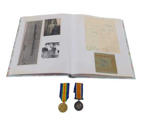 A WWI medal group, comprising Campaign and Victory medals, each similarly marked 1887 PTE A E...