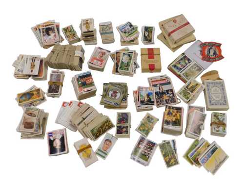 A large quantity of trade cards, to include cigarette and tea cards, various part sets, Gallaher...