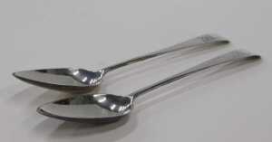 A pair of George III Scottish silver tablespoons, by John Graham, Old English pattern, Edinburgh... - 3