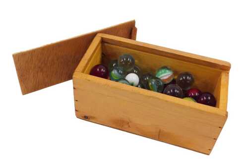 Various 20thC marbles, probably French, of large proportion, 2cm diameter, various other red...