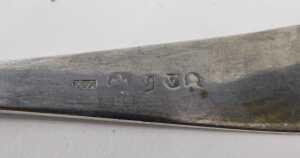 A set of three George III silver table forks, by Alexander Ziegler, Old English pattern,... - 2
