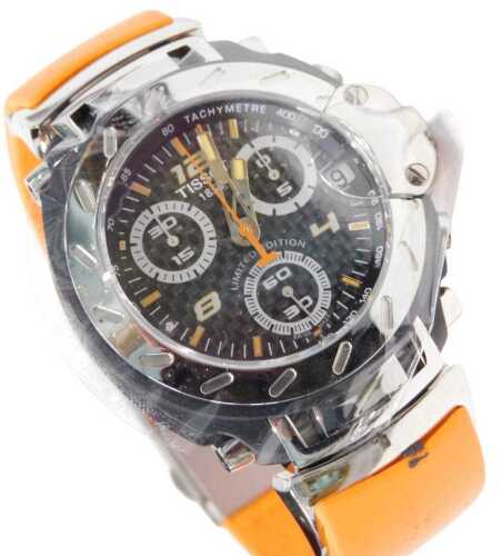 A Tissot Moto GP wristwatch, motorcycle helmet shaped display case and Nicky Hayden/Tissot pull...