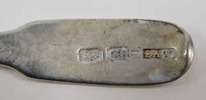 Various George III and other silver spoons, preserve spoon, teaspoons, etc., various dates and... - 3