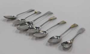 Various George III and other silver spoons, preserve spoon, teaspoons, etc., various dates and... - 6