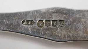 A Victorian Scottish silver fork, by Alexander Coghill, King's pattern, initialled, Glasgow 1849,... - 2