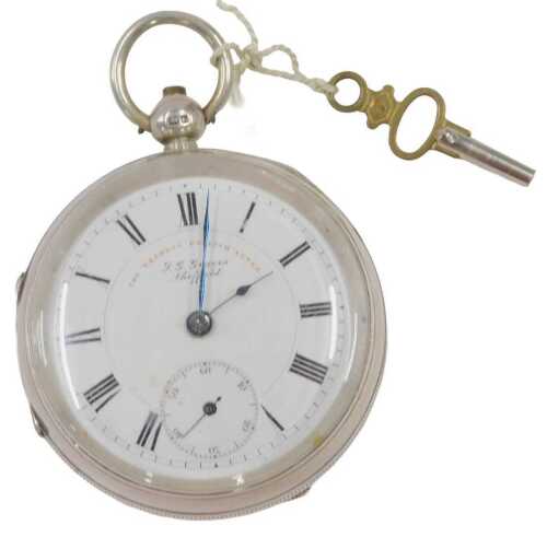 An Edward VII silver pocket watch, the Express English lever by GG Graves of Sheffield with...