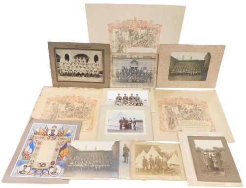 Military photographs, to include pre World War I, Great War and post-war photographs, York and...