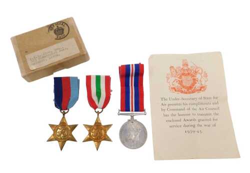 World War II medals, in their original box and wrappers, consisting of the 39-45 Star, the Italy...