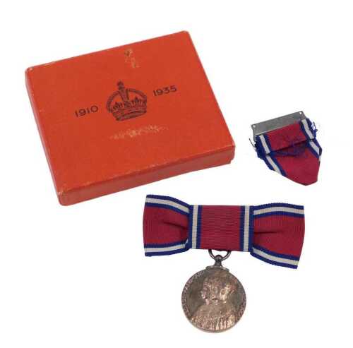 A George V commemorative medal, marking 25 Years of the Reign of George V and Queen Mary, May...