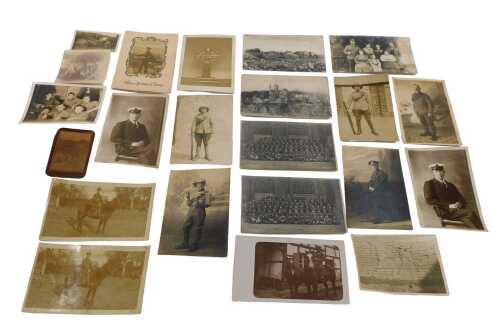 First World War photographs, showing soldiers in uniform, cavalry, soldiers on tropical service,...
