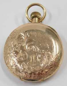 A Continental fob watch, the gold finish Roman numeric dial with blue hands and a centred... - 2