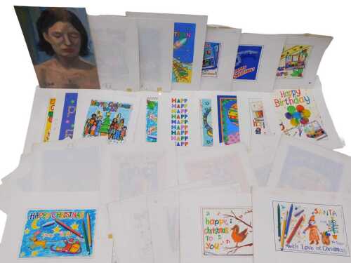 David Yoell (1950-2025). Merry Christmas To All and other original Christmas card designs,...