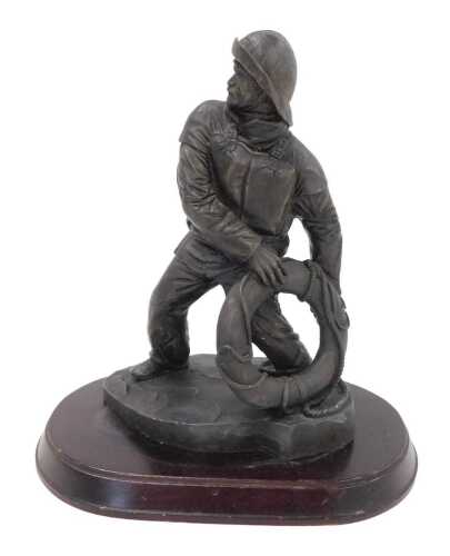 An AG 1995 limited edition figure of a lifeboatman, number 72/1500, 26cm high.